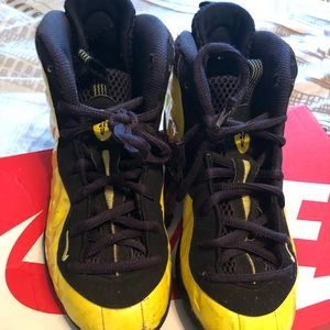 Yellow Nike Foamposite Shoes